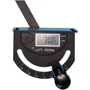 iGaging EZ Digital Miter Gauge with 24" Aluminum Fence, IP54 Dust Resistant with LCD Display, Model 35-0929-24+F