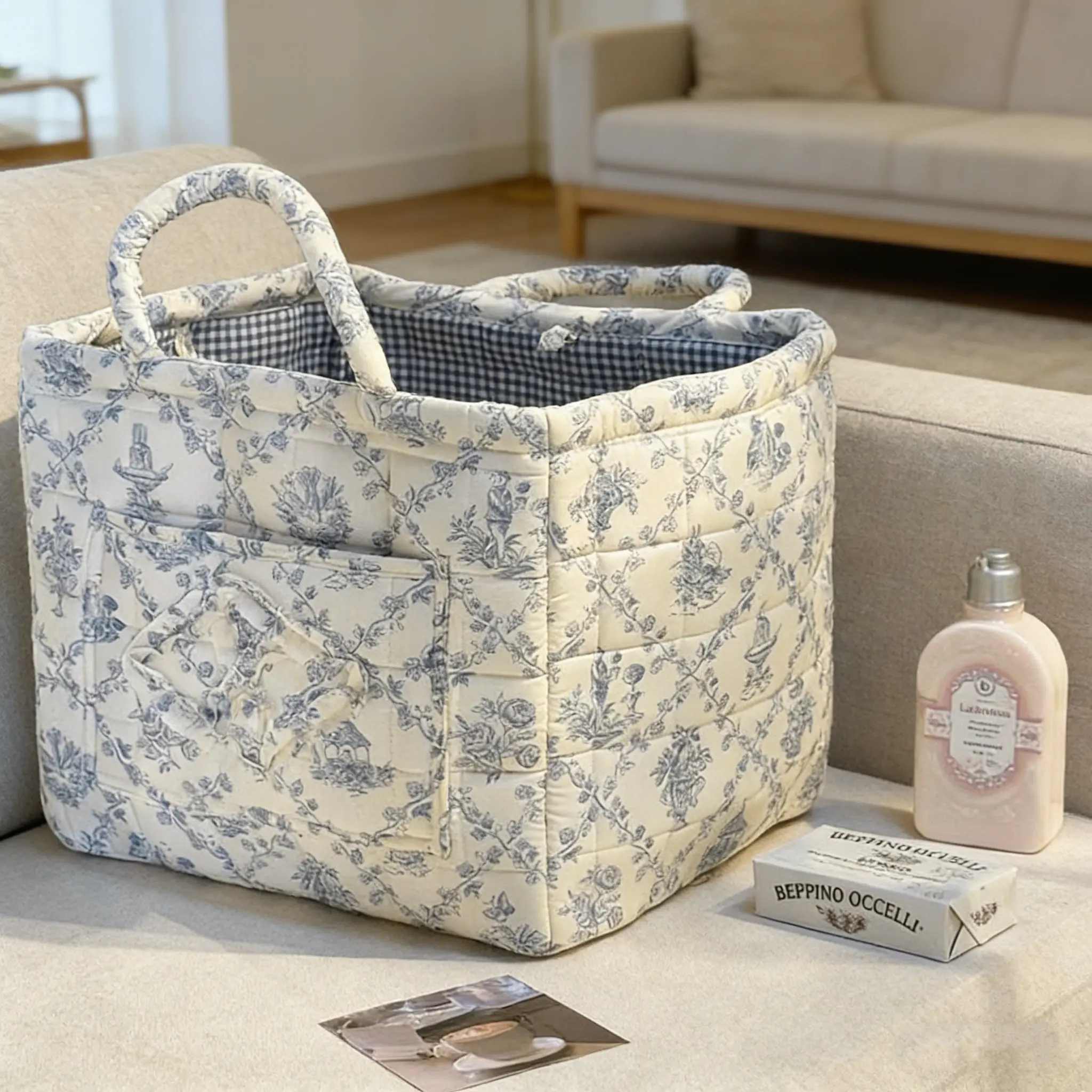 car interior storage basket Portable Foldable Fabric Storage Basket - Large Flower-Shaped Laundry Organizer Perfect for Kids' BedroomFoldable Handbag for Toys Dolls Office Supplies Bedroom Clothes Cosmetics, Convenient Home Organizer, Multipurpose Basket