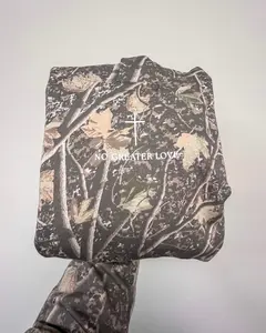 "No Greater Love" Premium Camo Hoodie (Adult)