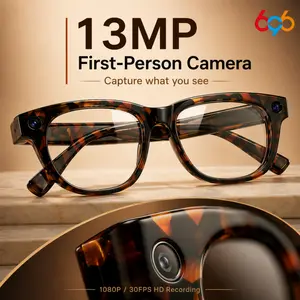 Tortoiseshell AI Smart Camera Glasses with Style and Everyday Tech, Recording Glasses