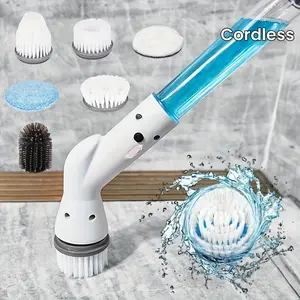Electric Spin Scrubber with 6 Replaceable Brush Heads for Different Scenarios, Multiple Colors Available