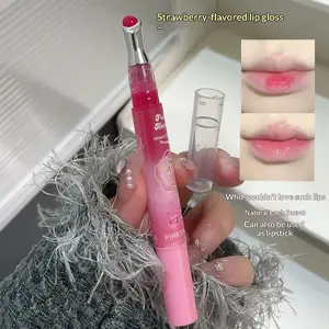 Pinkyfocus Fruit Honey Lip Essence Balm, Liquid Lip Balm Daily, Moisturizing Hydrating Anti-Chapping, Conceals Lip Lines, Smooth Lip Lines, Plumping Lips, Lip Oil Reduces Wrinkles, Moisturizer, Lip Plumper, Lip Oil Stick, Moisture, Hydrate