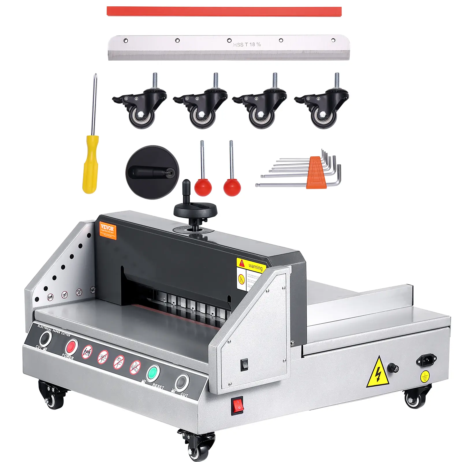 【summerfinds】VEVOR Electric Paper Cutter, 13" /330.2mm Cutting Width, 1.57"/40mm Cutting Thickness, Desktop Paper Cutting Machine with Button Control, Electric Paper Trimmer for Office, School, Printing Plant