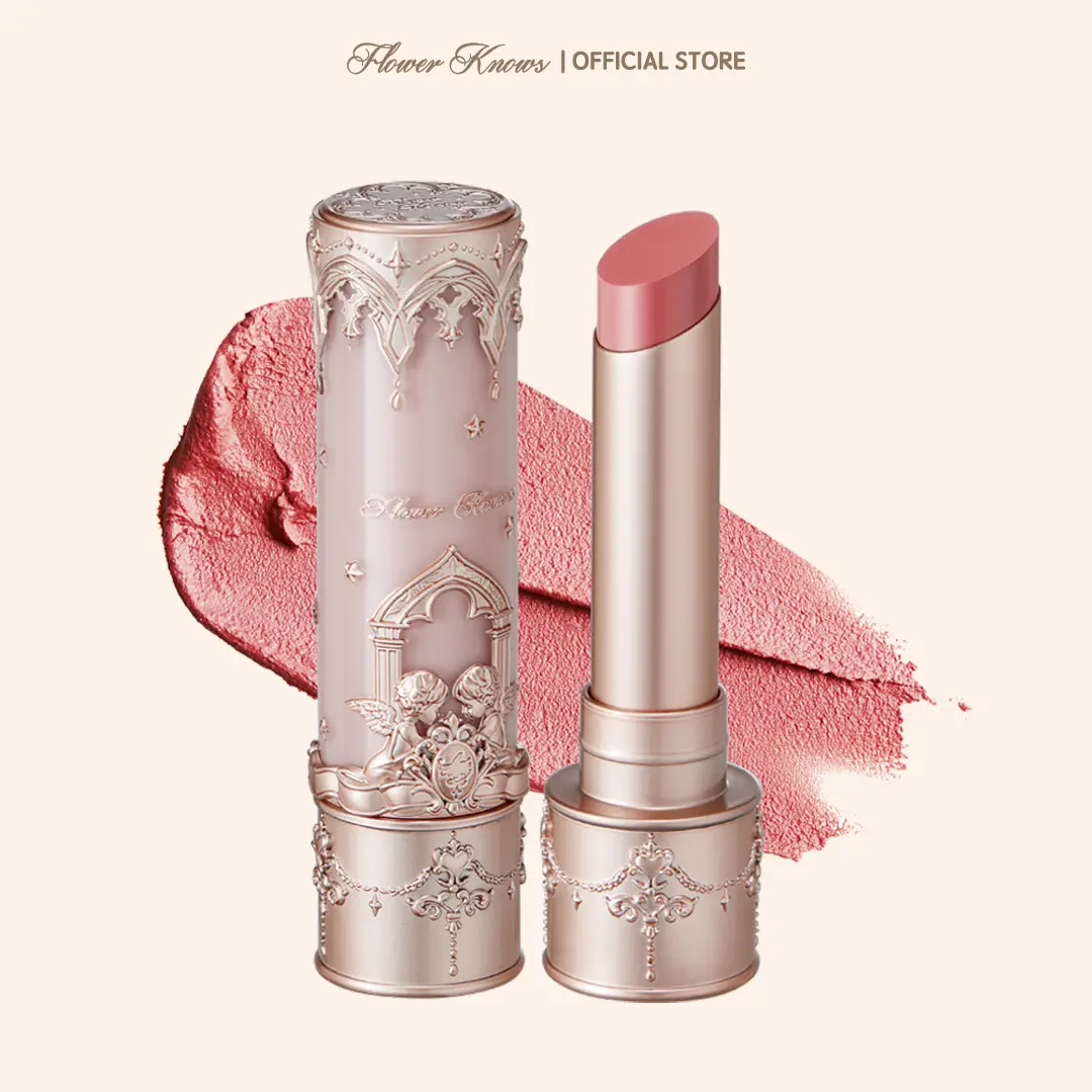 Flower Knows Little Angel Collection Luxurious Matte Lipstick - Silicone-Infused Cosmetic Lip Mud, High Pigmentation, Velvet Finish, Long-Lasting, Smooth Blend, Easy Application, #summerwins, #DealsForYouDays