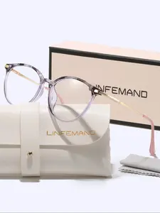 Women's Classic Round Cat Eye Glasses, Fashion Flat Mirror Design, Daily Wear Office Computer Eyewear, Perfect Holiday Gift, Fashionable Frames Glasses