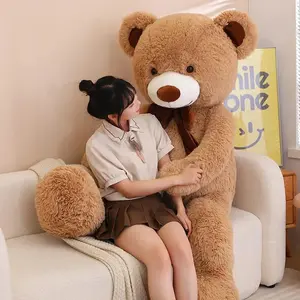 80/100cm Big Size Bear Plush Toy Giant Stuffed Animals Birthday Valentines Day Gift Soft Pillow Dolls Grilfriend Girl