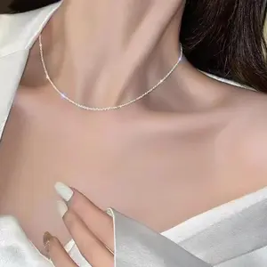 [TW] 16 inches 925 Sterling Sliver Necklace