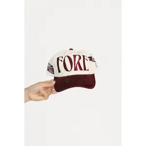 University Hat - Angora/Merlot