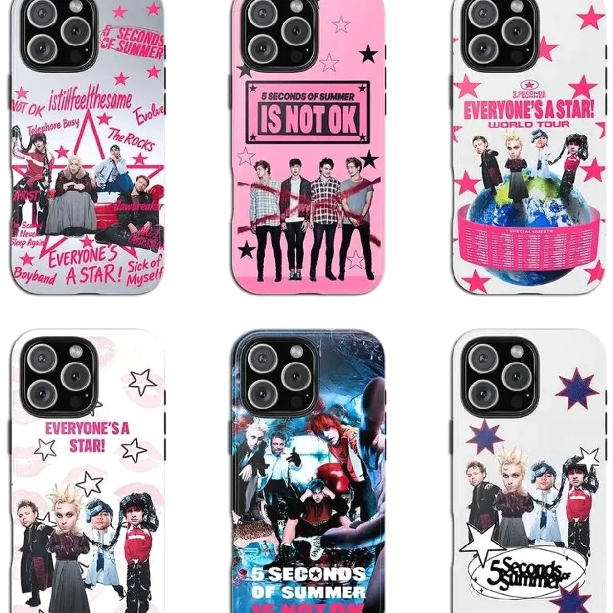 5 Seconds Of Summer Band Phone Case, New Album Everyone's a Start, Album Tough Case Cover iPhone 17 16 15 14 13 12