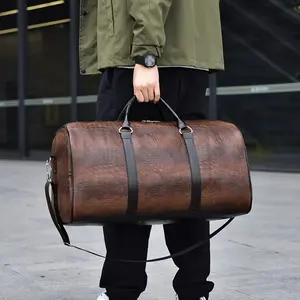 Crocodile pattern travel bag, large capacity travel bag