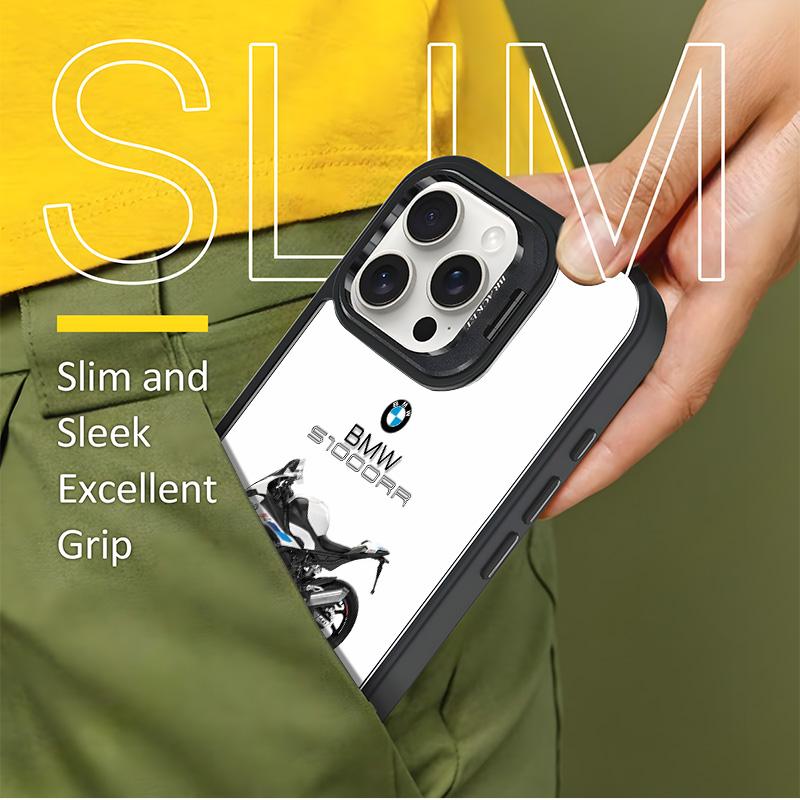 Racing Bike Phone Case, Edgy Motorcycle Aesthetic For Samsung iphone 17/AIR 16 15 14 13 12 11 PRO PLUS MAX COOL Fashionable Tough Magnetic Durable Metal lens frame Film Bracket Stand Gift Full Protection Camera Holder Phone Cases Cover 11X-L1104