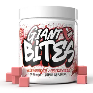 Giant Edg3 Giant Bites Creatine Loaded Gummies- 90 count Natural Organic Sugar Snack Sugar Snack