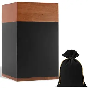 Timeless Walnut Wood Urn for Ashes Adult Male & Female Large – Handcrafted Cremation Urn for Human Ashes – Keepsake Box & Memorial Ashes Keepsake - Large Urns for Ashes for Women – Pet Urns for Dogs