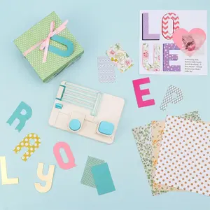 Mini Alphabet Punch Board To Create 1.5" x 2.5" Letters  Numbers and Punctuation Marks Quickly and Easily ,Cutting Embossing Stamping Machines Perfect for Creating Banners, Cards, , Scrapbooking Headlines Decoration