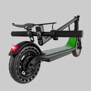 Electric Scooter - 8.5" Solid Tires, 350W Motor, Up to 19MPH& Miles Long-Range Portable Commuting Scooter for Adults with Double Braking System, App
