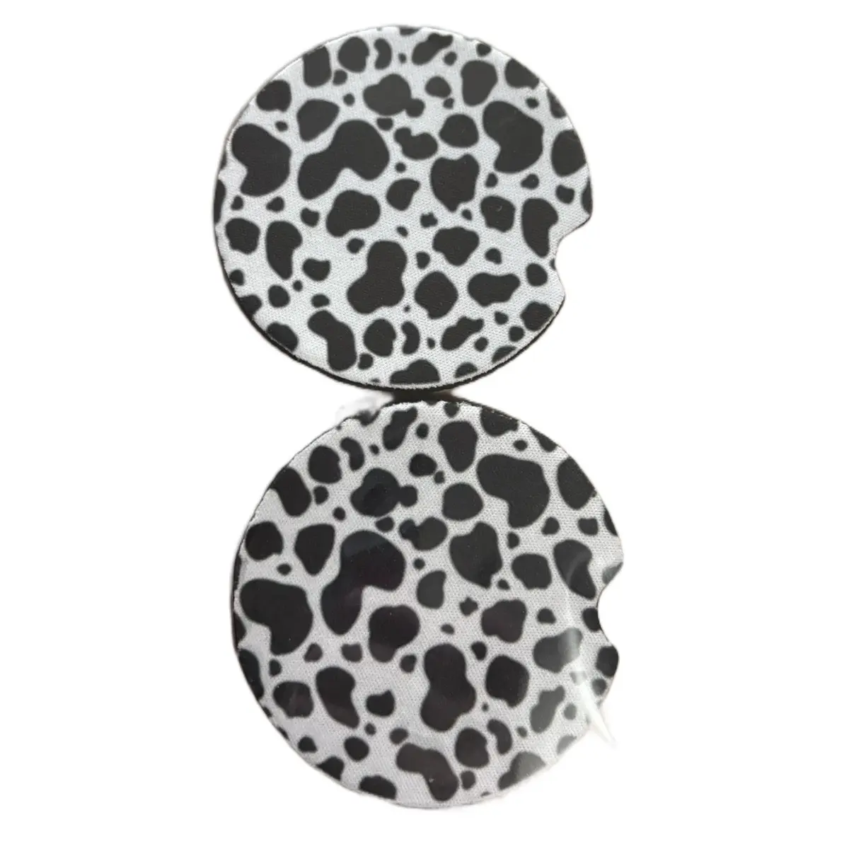 Car coaster cow print | cow car coaster | neoprene car coaster