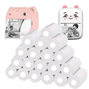 Instant Camera Print Refill Paper, 5/10/20 Rolls Photo Printer Thermal Paper Rolls, Instant Print Camera Refill Paper for 4 5 6 7 8 9 10 Year Old Girls Boys, Smartphone, Mini Photographic Kit