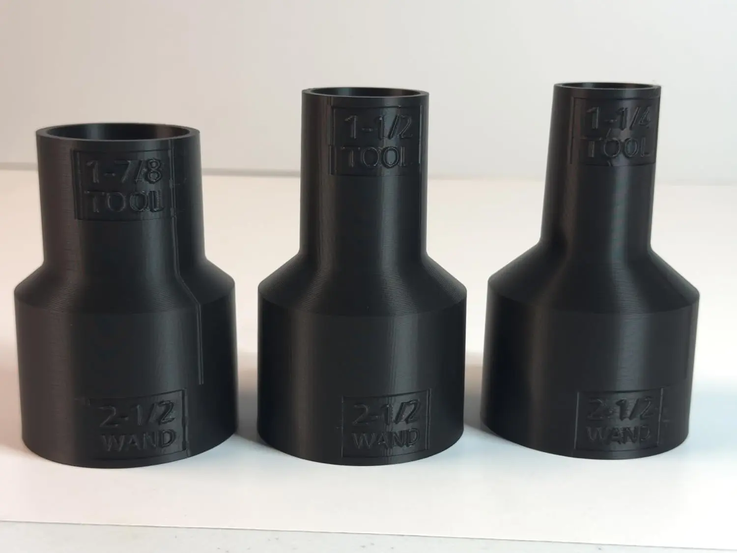 Wet/Dry Vacuum Adapter Set - Universal Hose Attachments for Shop & Garage, Converts Vacuum Hose Sizes, Durable Fit