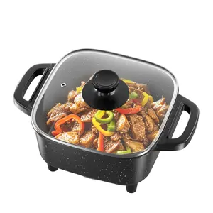 Piece Large Capacity Non-Stick Pan Material Multifunctional Household integrated Cooking Electric Cooking Pot Frying Pan Household Outdoor