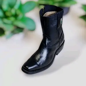 Short Boots footwear Suela de hule Armadillo   para Caballero Forro de Res Con  Zipper puntal Toe  footwear Boy Decor Walking Shoes Walking Leather