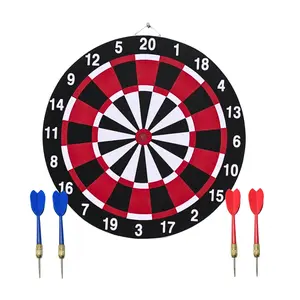 Classic Size 12 Inches Dartboard with 4 Darts, All-in-One Dart Set, Complete Party & Home Game Kit, Perfect for Gatherings, Skill Training, Easy Installation, Easy Setup, Darts Sets
