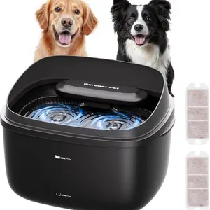 Gardner Pet Dog Water Fountain for Large Dogs, 8L/2.1Gal Large Capacity Automatic Dog Water Bowl Dispenser with Vortex Circulation, UV&Maifan Stone Filter, Quiet Dog Water Bowl(Without Adapter)