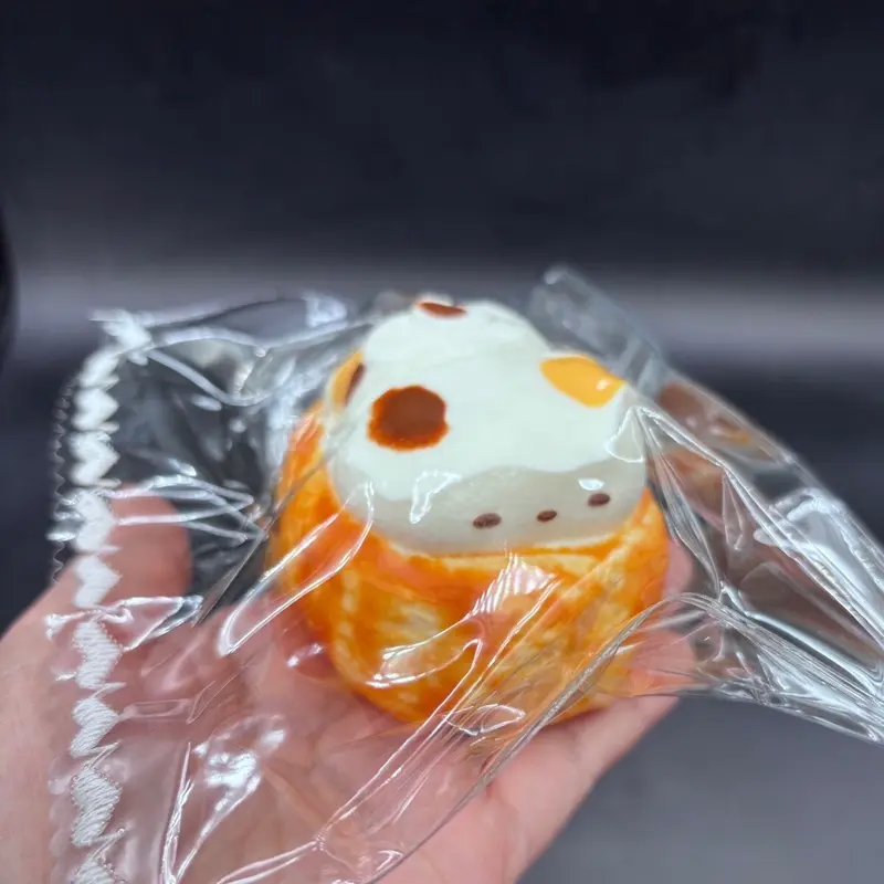 Frozen butter kitty toast cute moldable taba squishy Frozen butter kitty toast cute moldable taba squishy