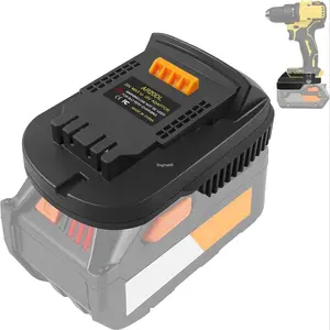 Lithium Battery Converter, Cordless Tool Accessories, Power Tool Accessories for Ridgid 18V Lithium Battery & Dewalt 18V/20V Lithium Battery