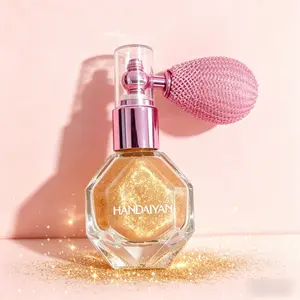 HANDAIYAN Luxury Gentle Gold Glitter Spray - Face & Body Highlighter for All Skin Types, Long-Lasting Sparkle for Festival, Party Makeup