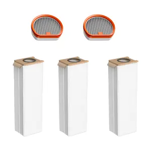 UWANT V500 Compatible Replacement Dust Box, Paper Pack, Filter Bag, Dust Bag, and Consumables Set HEPA High-Performance Filter Compatible (3 Dust Bags & 2 HEPA Filters)