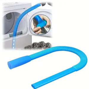 Dryer Vent Cleaner Hose, Flexible Lint Removal Vacuum Hose Attachment, Elastic Connector, Fits Most Vacuums, Ideal for Laundry Vent Cleaning