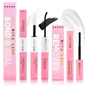 Lash Bond & Seal & Remover, 1 Set Individual Cluster Lashes Glue & Mascara Remover, Gentle Hypoallergenic Makeup Remover for Eyelash, Super Hold for Sensitive Eyes, Makeup, Cosmetic Makeup Remover