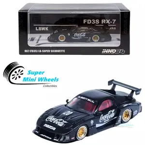 INNO64 1:64 LBWK MAZDA RX7 (FD3S) LB-SUPER SILHOUETTE Black