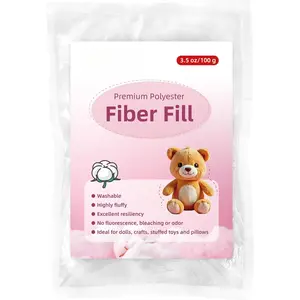 Polyfill Stuffing,  Poly Filling Stuffing for Stuffed , Soft and  for Craft, Crochet, Cloud Decorations, Machine Washable Fiberfill Stuffing, 3.5oz/100g