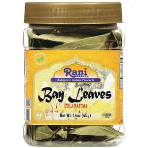 Rani Bay Leaf (Leaves) Whole Spice Hand Selected Extra Large 1.4oz (40g) PET Jar ~ All Natural | Gluten Friendly | NON-GMO | Vegan | Kosher | Indian Origin