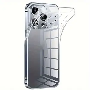 Clear soft phone case, anti-yellowing, high transparency,for iphone 17Promax,  17 Pro, 16promax 15plus 14 13 12 11 Pro Xs Max Plus Phone Case,Shockproof and drop-proof, protects your phone.
