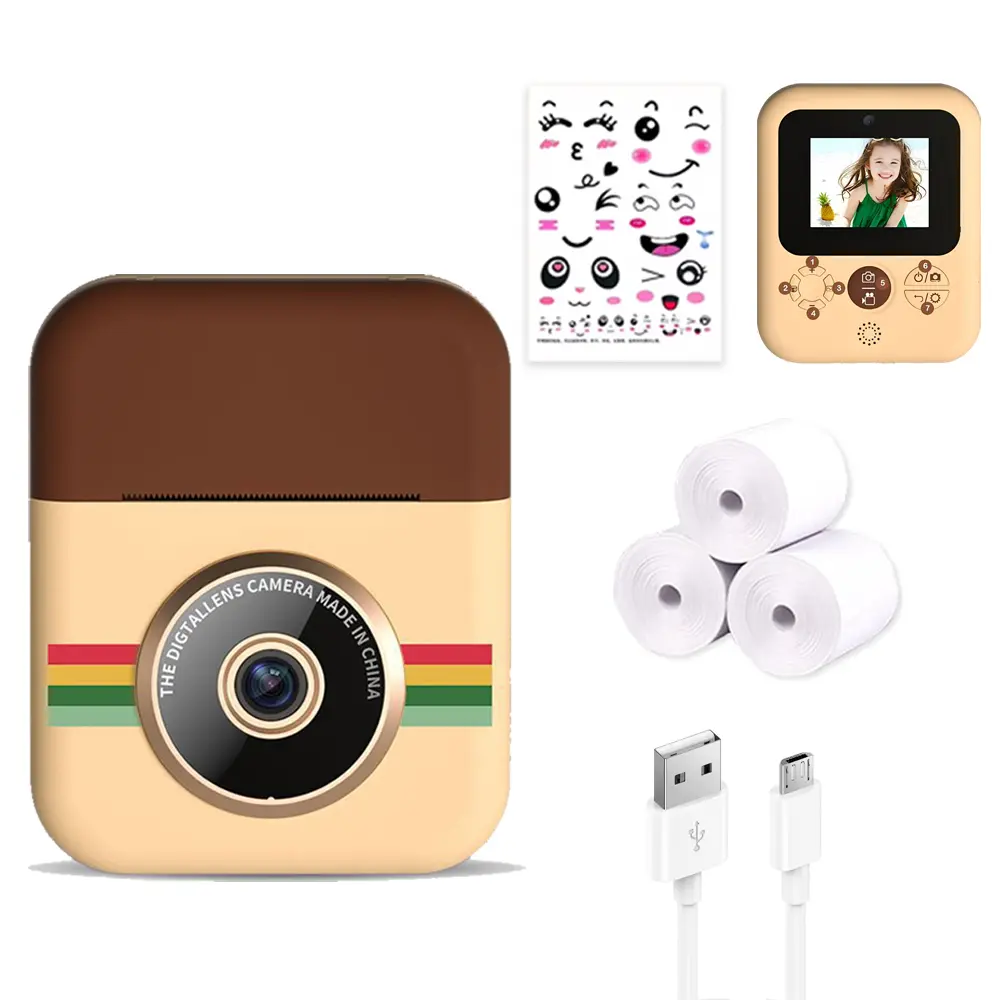 Multi-Use Kids' Instant Camera | Personalized Sticker Decoration | Entertaining & Educational | For School Memories, Pet Photos & Storytelling