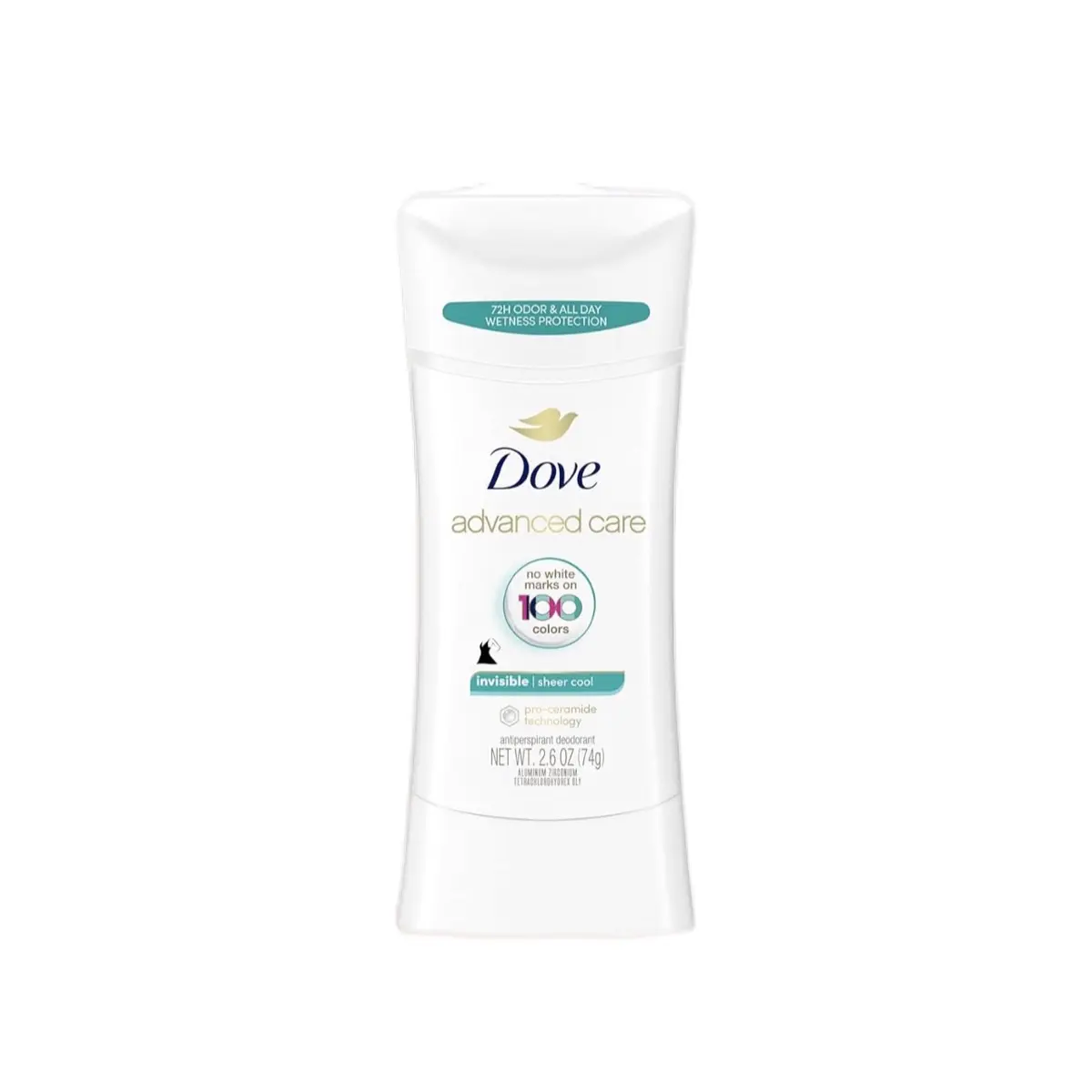 Pack of 3- Dove Advanced Care Antiperspirant Deodorant Stick Sheer Cool 2.6 oz - All-day Sweat and Odor Protection - Body Care, Comfort Gentle Cleanser