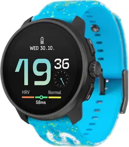 Suunto Race S GPS Sports Watch with AMOLED Touchscreen, Heart Rate and Fitness Tracker - Power Blue