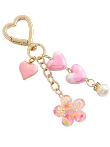 Trendy Heart Devil Eye Resin Keychain, DIY Bag Charm Decor, Friendship Gift, Graduation Season Accessory