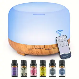 500ML Aroma Diffuser with Essential Oil Set, USB Powered Auto Shut Off Essential Oil Aromatherapy Diffuser, Home Office Bedroom Desktop Air Humidifier, Usb Humidifier Machine