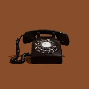 RENTAL | The Neil - Light Brown Rotary Phone Audio Guest Book