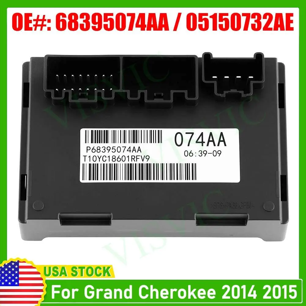 Transfer Case Control Module, OE Replacement Electronic Control Unit with Plastic Body for Jeep Grand Cherokee 68395074AA 2014-2015
