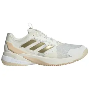 Adidas Women's Cream/Gold Mettalic Crazyflight 6 Indoor Shoes, HP7026 (No Box)