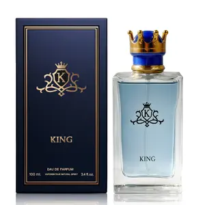 KLOTHERY King Cologne For Men 3.4oz/100ml EDP Spray Classic Bold Scent with Watery Top Notes & Woody Amber Base for Confident Gentlemen