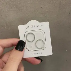Silver glitter integrated Protective lens protector for iPhone 11/12/13/14/15/16 series Pro/Max/Mini/Plus, Phone Accessories, Protection