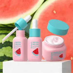 QUIYUM Watermelon Niacinamide Serum & Moisturizer Set,Deep Hydration & Oil Control,Hydrating Brightening Skin Care Kit