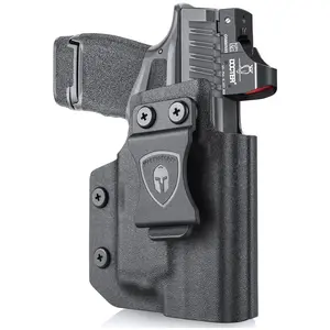 WARRIORLAND Hellcat TLR6 Holster, IWB Kydex Holster Optic Cut Fit: Springfield Armory Hellcat w/ TLR6, Inside Waistband Conceal Carry Holster Hellcat TLR-6, Adj. Can & Posi-Click Retention, Right Hand Lifetime Warranty