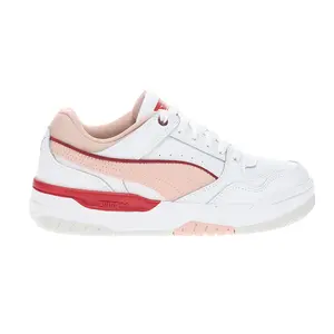 PUMA Womens Rebound Retro Lace Up Sneakers Shoes Casual - White