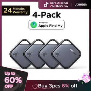 UGREEN Finder Tag Compatible with Apple Offcial Chip ( iOS Only） , Anti-lost for Car Key Wallet Luggage Passport with Alarm& Left-Behind Remind Slim Bluetooth Tracker,Gps Signal Protector Smart Tracking,tiktokshopstockup,mothersdaygift